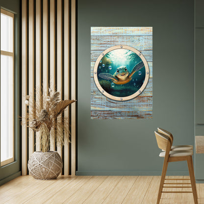Poster verticale staccabile e attaccabile SEASIDE JOY