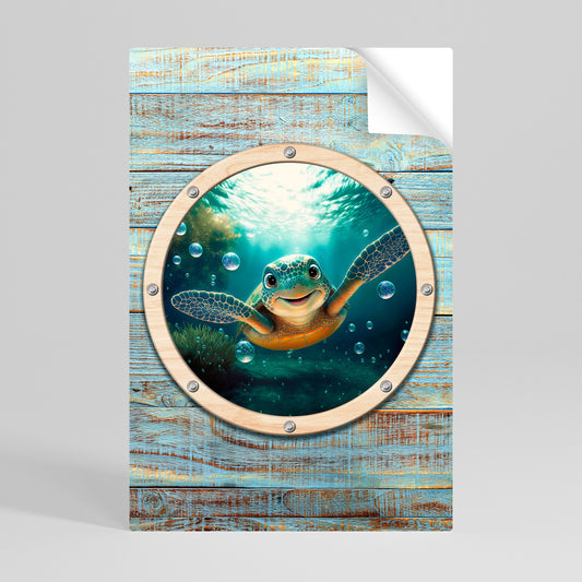 Poster verticale staccabile e attaccabile SEASIDE JOY