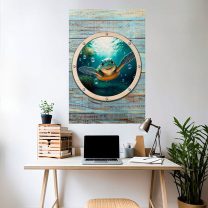 Poster verticale staccabile e attaccabile SEASIDE JOY