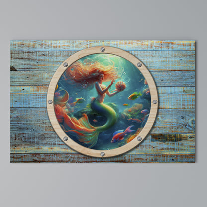MERMAID DREAMS Stampa su tela orizzontale
