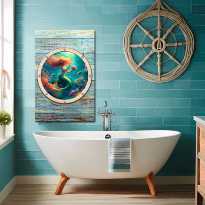MERMAID DREAMS Vertical Canvas Print