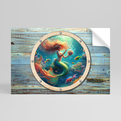 Poster orizzontale staccabile e attaccabile MERMAID DREAMS