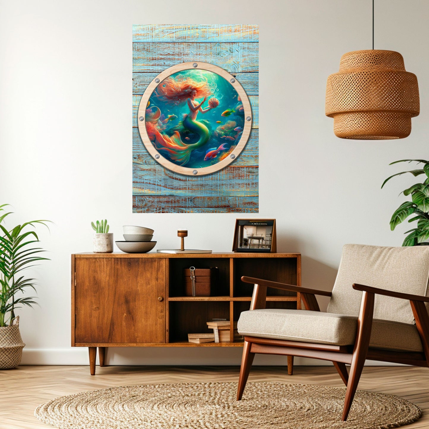 Poster verticale staccabile e attaccabile MERMAID DREAMS