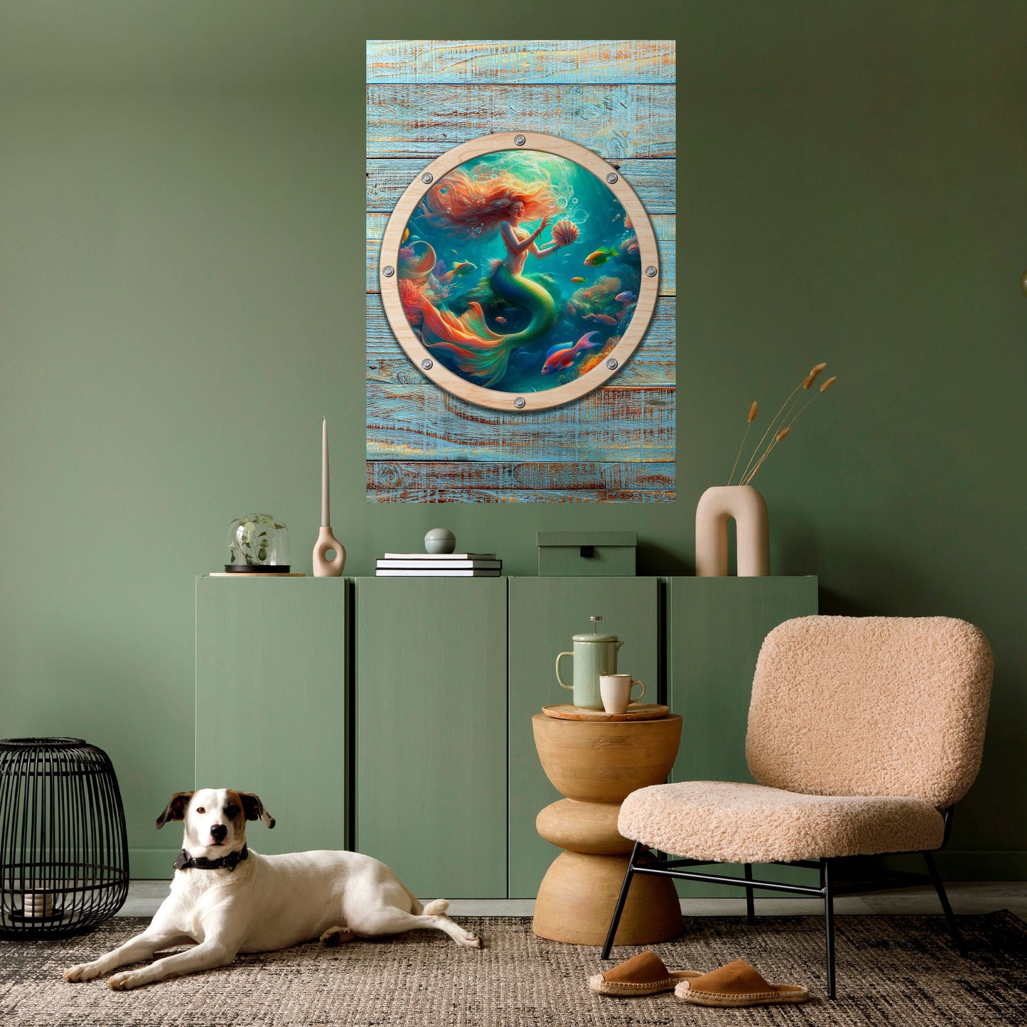Poster verticale staccabile e attaccabile MERMAID DREAMS