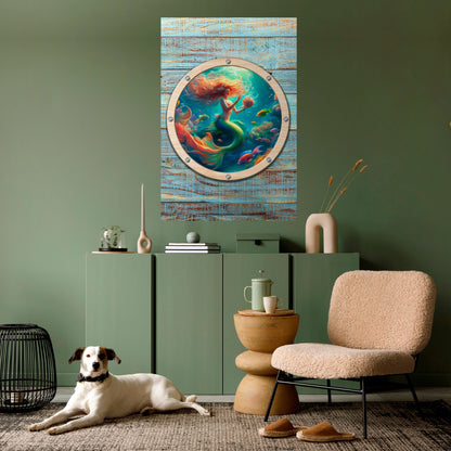 Poster verticale staccabile e attaccabile MERMAID DREAMS