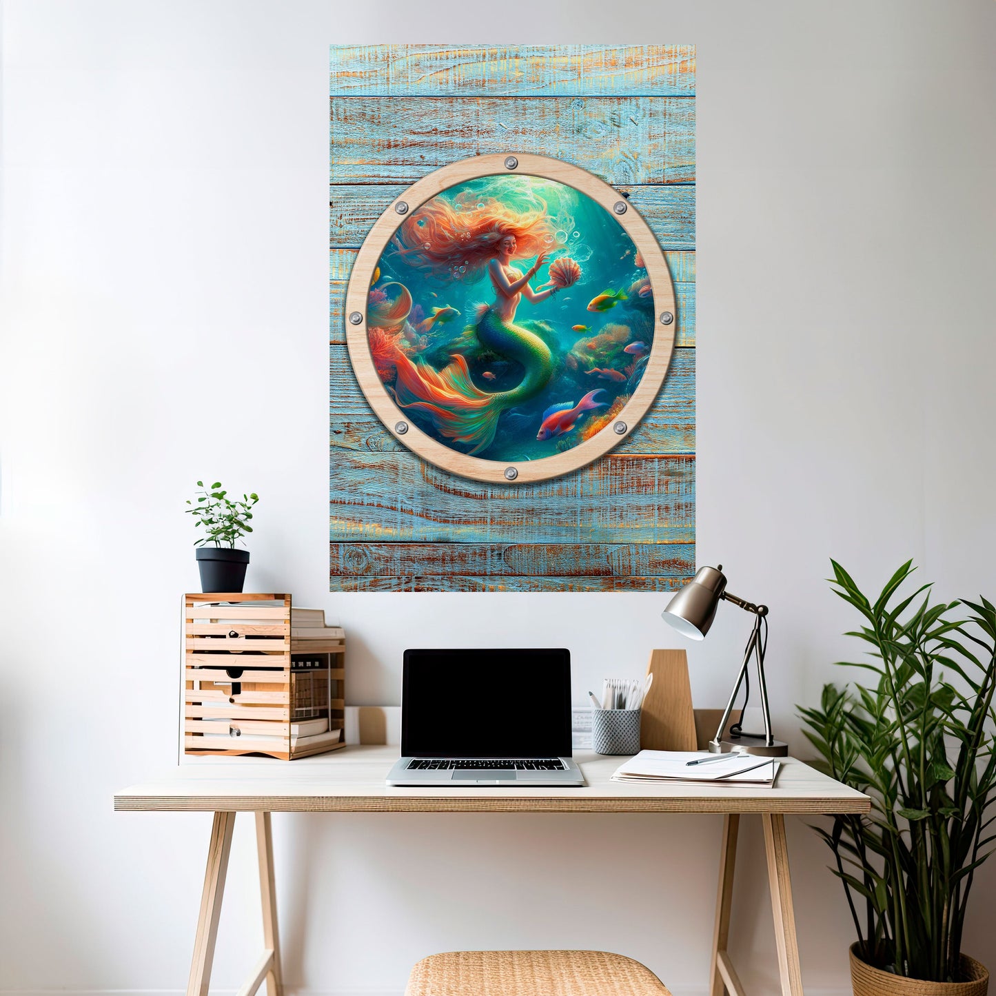 Poster verticale staccabile e attaccabile MERMAID DREAMS