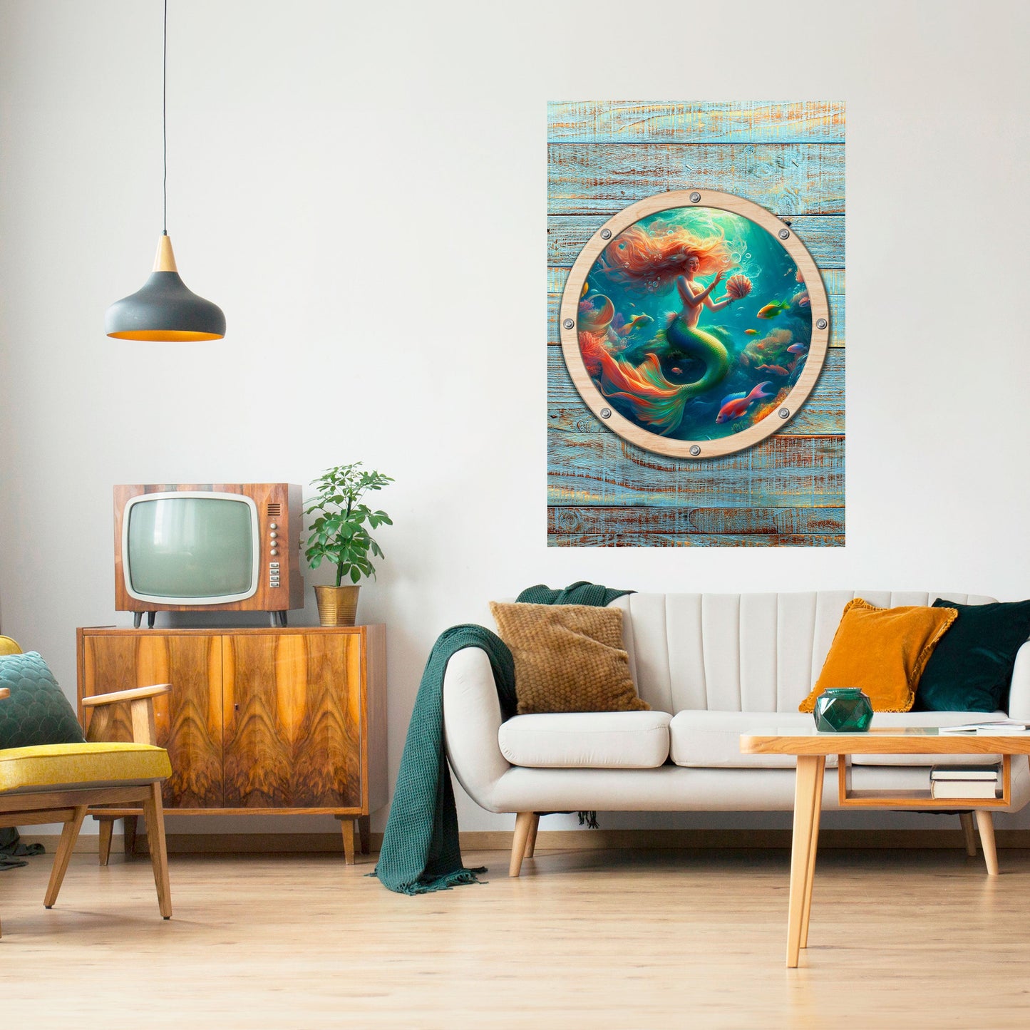 Poster verticale staccabile e attaccabile MERMAID DREAMS