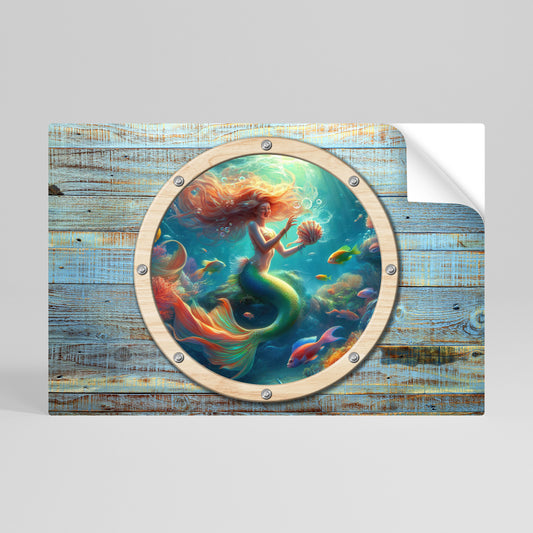 Poster orizzontale staccabile e attaccabile MERMAID DREAMS