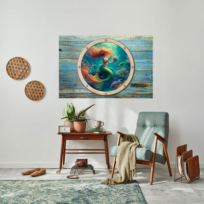 Poster orizzontale staccabile e attaccabile MERMAID DREAMS