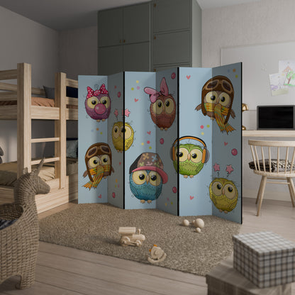 OWLY SQUAD Divisorio decorativo per ambienti a 6 pannelli