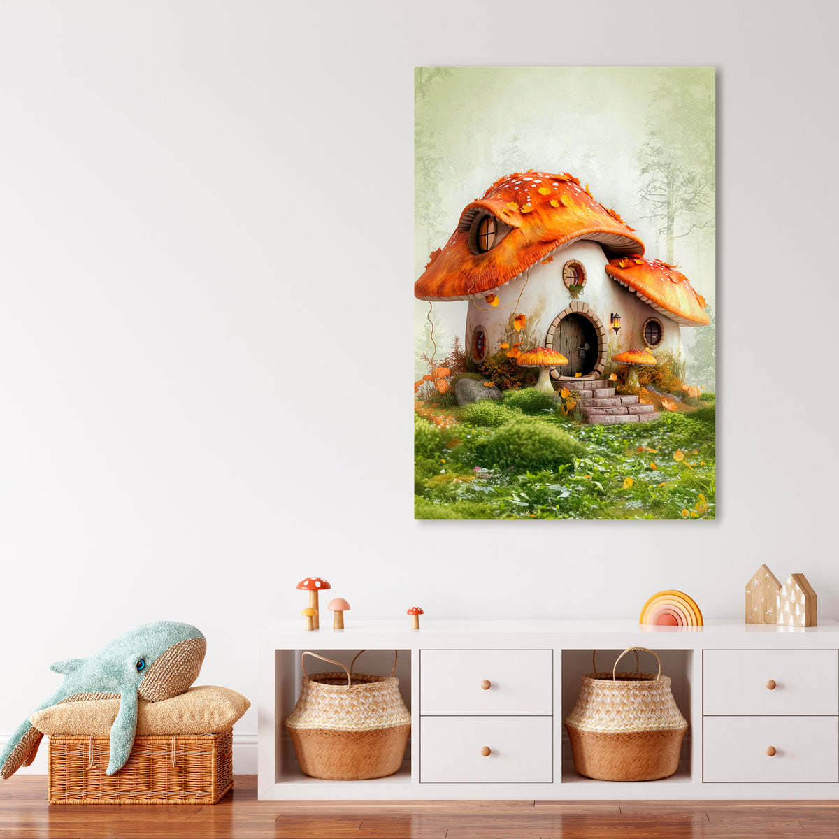 MYSTIC TOADSTOOL Vertical Canvas Print