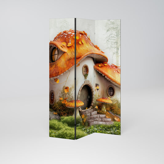 MYSTIC TOADSTOOL Divisorio decorativo per ambienti a 3 pannelli