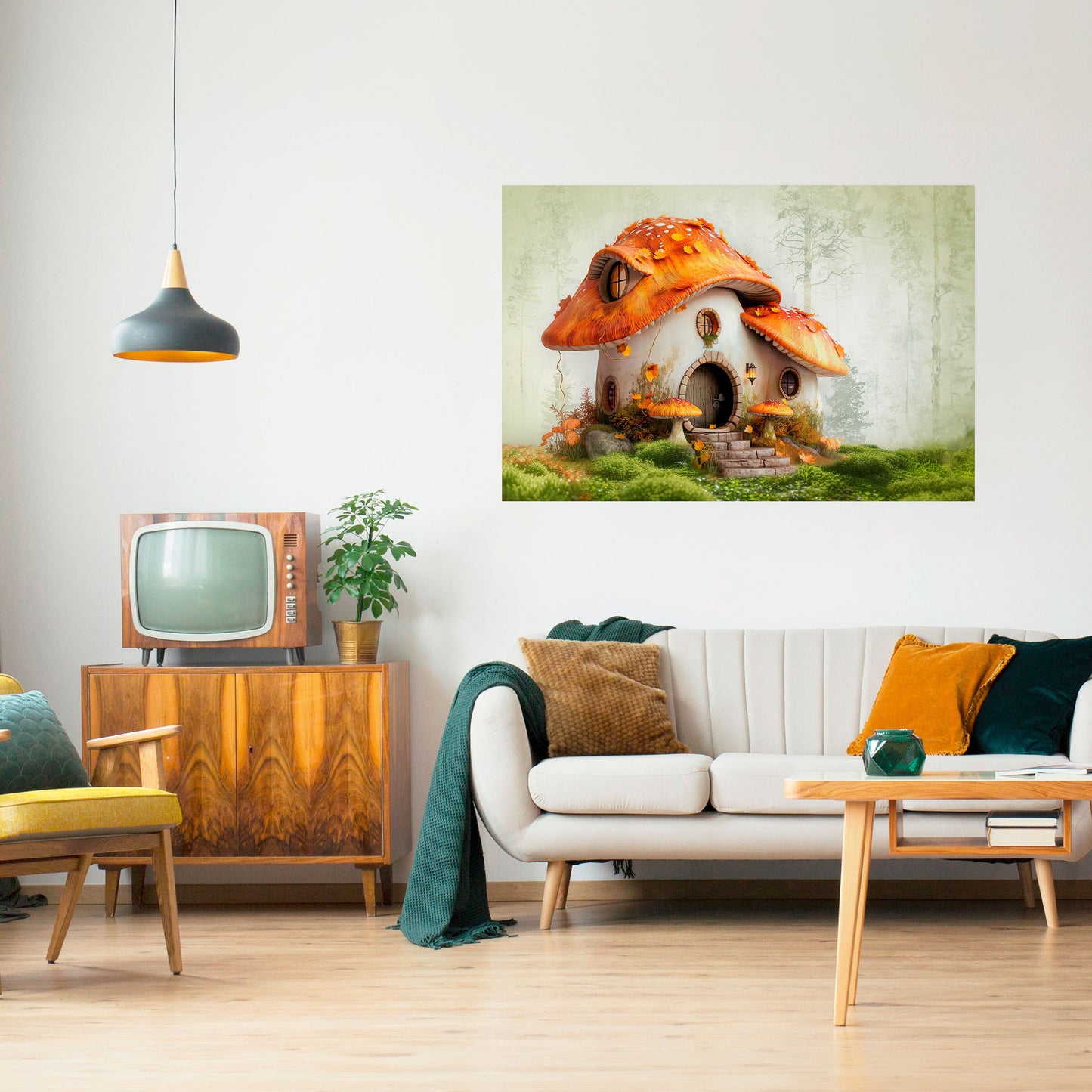 Poster orizzontale staccabile e attaccabile MYSTIC TOADSTOOL