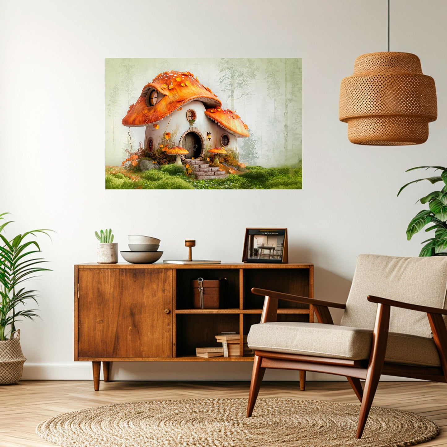 Poster orizzontale staccabile e attaccabile MYSTIC TOADSTOOL