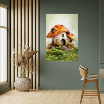 Poster verticale staccabile e attaccabile MYSTIC TOADSTOOL