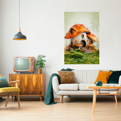 Poster verticale staccabile e attaccabile MYSTIC TOADSTOOL