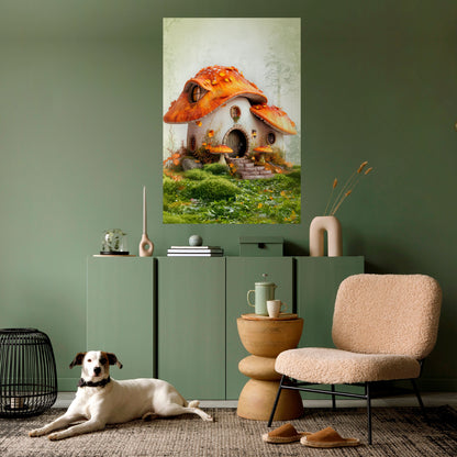 Poster verticale staccabile e attaccabile MYSTIC TOADSTOOL