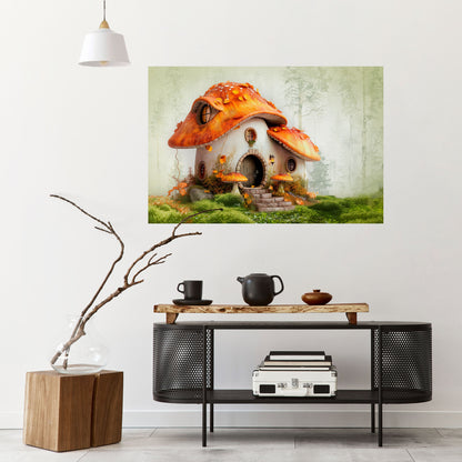 Poster orizzontale staccabile e attaccabile MYSTIC TOADSTOOL