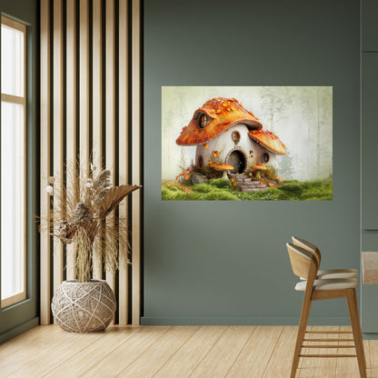 Poster orizzontale staccabile e attaccabile MYSTIC TOADSTOOL