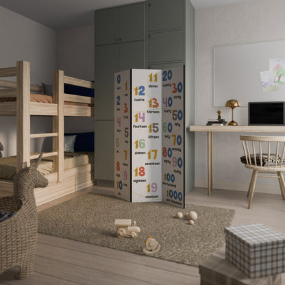 LEZIONE DI CONTEGGIO Divisorio decorativo per ambienti a 3 pannelli