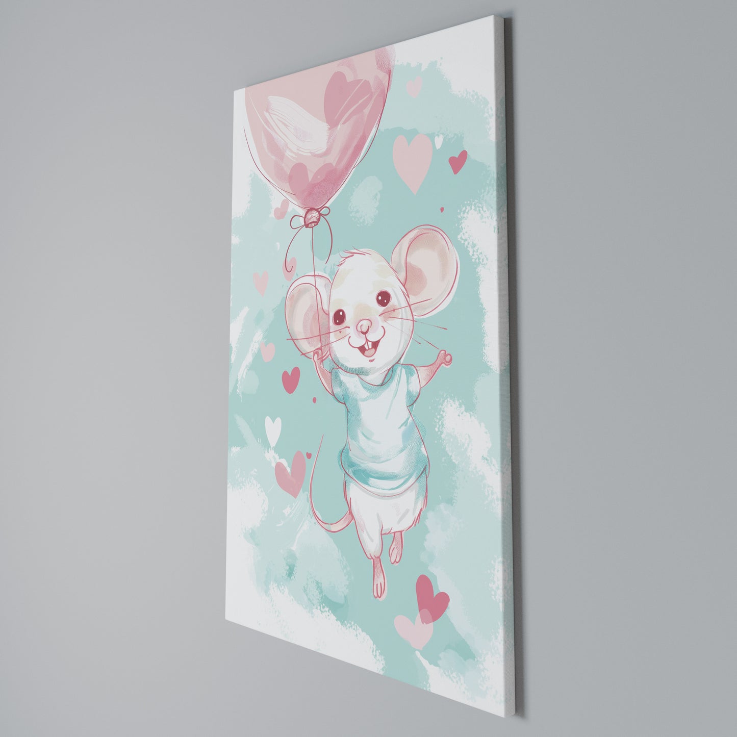 MOUSY FLOW Vertical Canvas Print