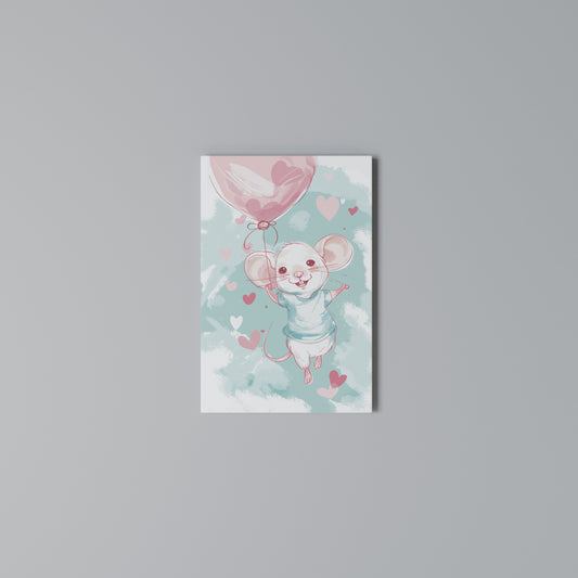 MOUSY FLOW Stampa su Tela Verticale