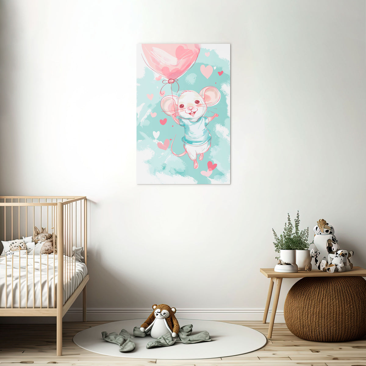 MOUSY FLOW Vertical Canvas Print