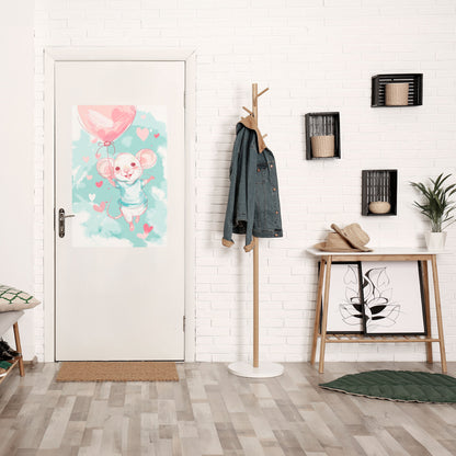 MOUSY FLOW Poster verticale staccabile e attaccabile