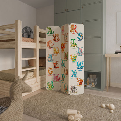 JOYFUL LETTERS Divisorio per ambienti in compensato a 3 pannelli