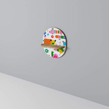 POWER OF IMAGINATION Mensola ovale per opere d'arte in effetto rovere