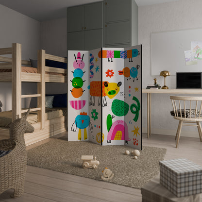 POTERE DELL'IMMAGINAZIONE Divisorio decorativo per ambienti a 4 pannelli