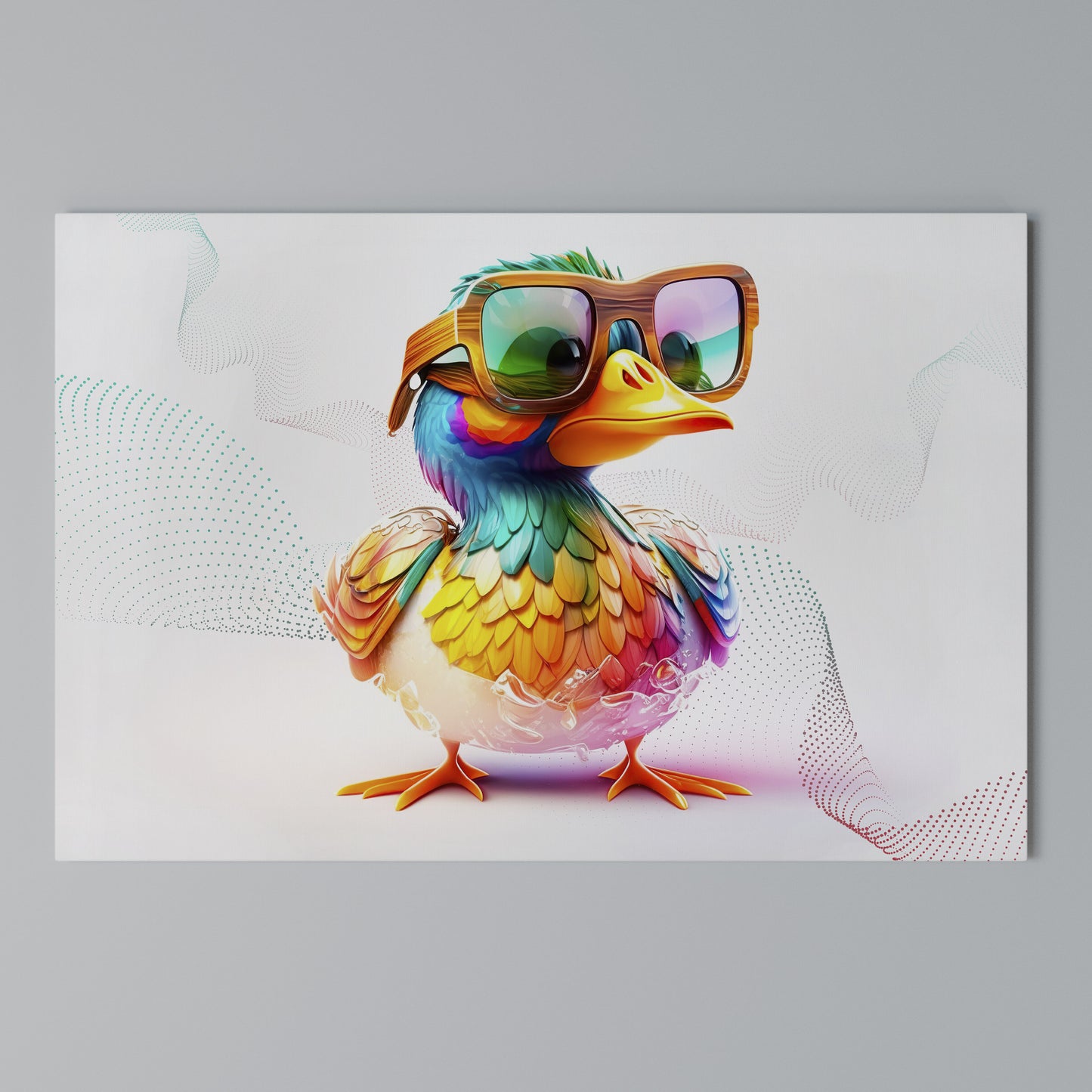 QUACKY FUN Stampa su tela orizzontale