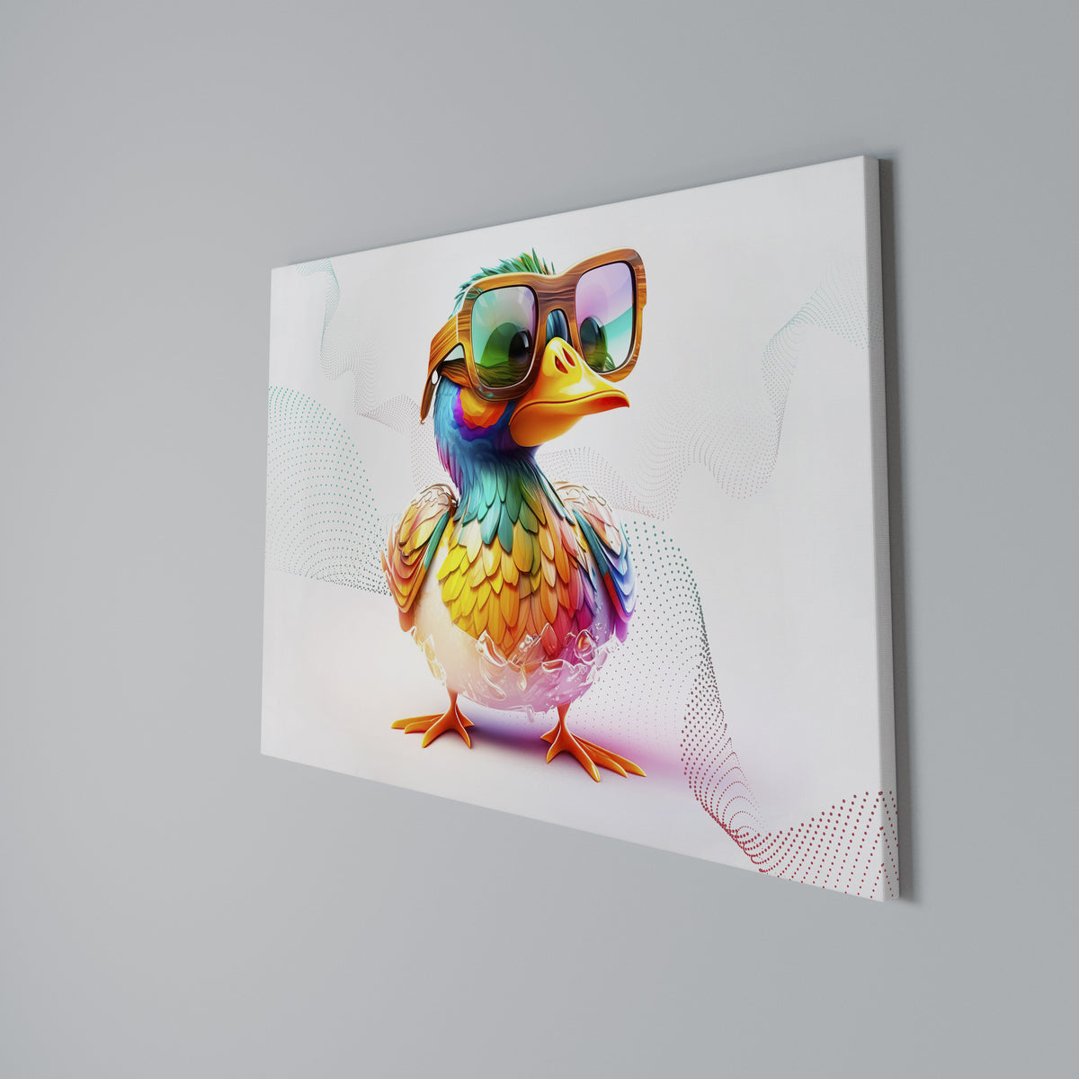 QUACKY FUN Stampa su tela orizzontale