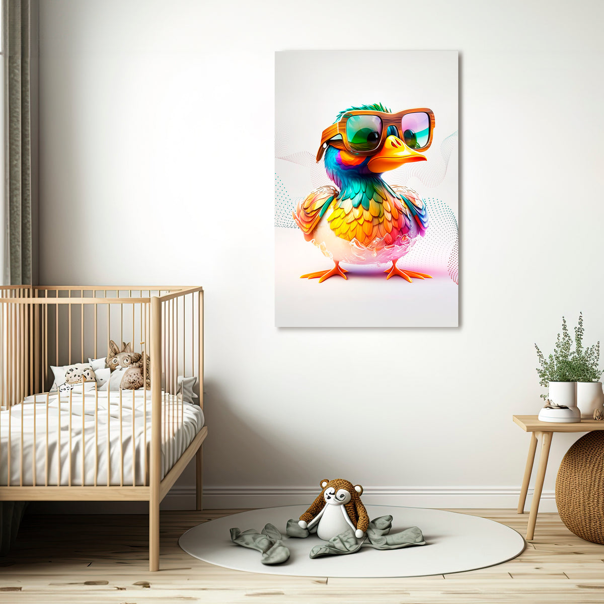 QUACKY FUN Vertical Canvas Print