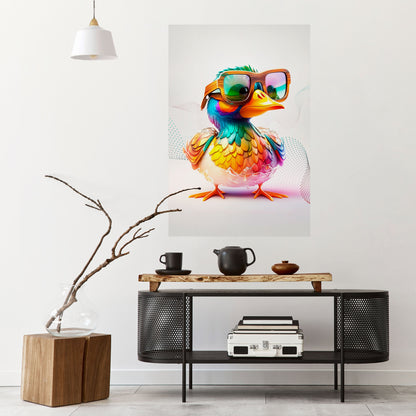 QUACKY FUN Poster verticale staccabile e attaccabile