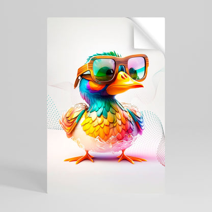 QUACKY FUN Poster verticale staccabile e attaccabile