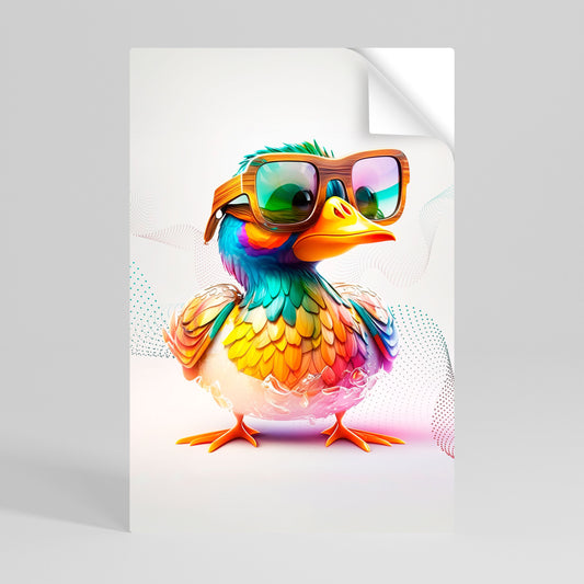 QUACKY FUN Poster verticale staccabile e attaccabile