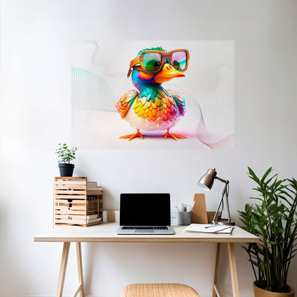 QUACKY FUN Poster orizzontale staccabile e attaccabile