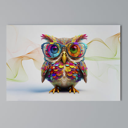 HOOT HOOT Stampa su tela orizzontale
