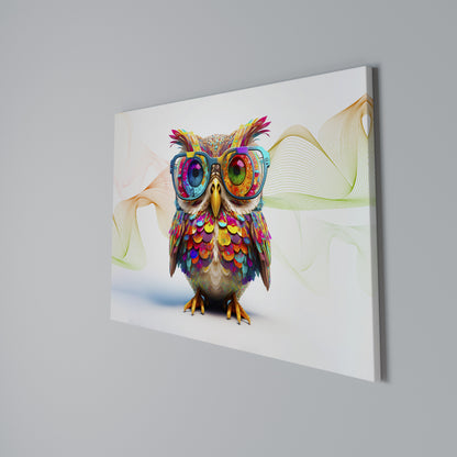 HOOT HOOT Stampa su tela orizzontale