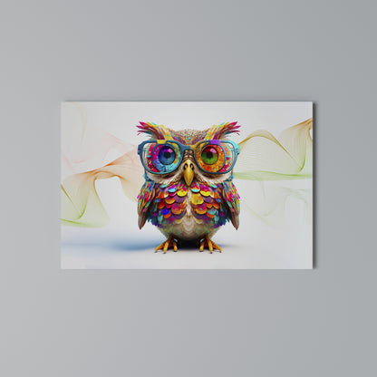 HOOT HOOT Stampa su tela orizzontale