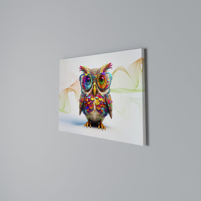HOOT HOOT Stampa su tela orizzontale