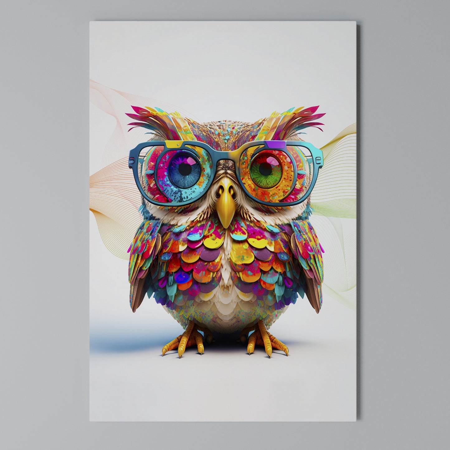 HOOT HOOT Stampa su Tela Verticale