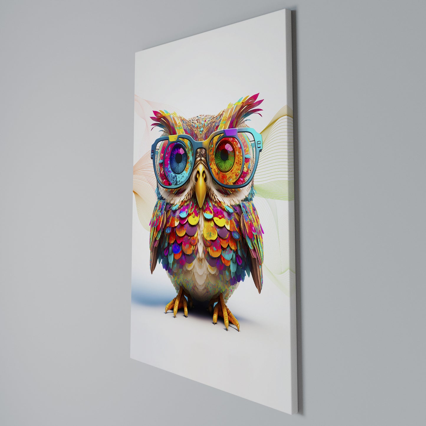 HOOT HOOT Stampa su Tela Verticale
