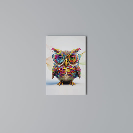 HOOT HOOT Stampa su Tela Verticale
