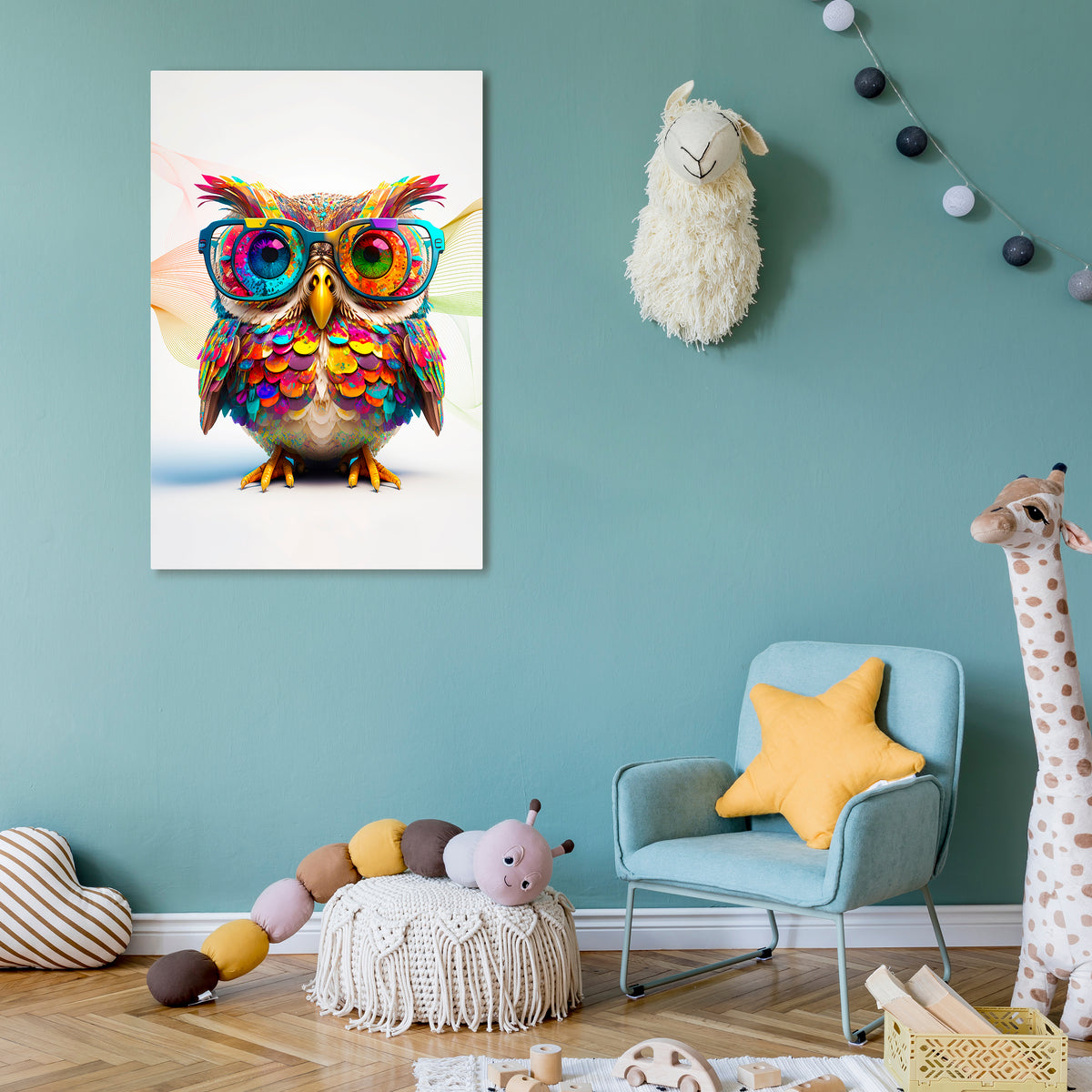 HOOT HOOT Vertical Canvas Print