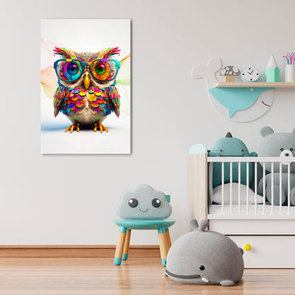 HOOT HOOT Vertical Canvas Print