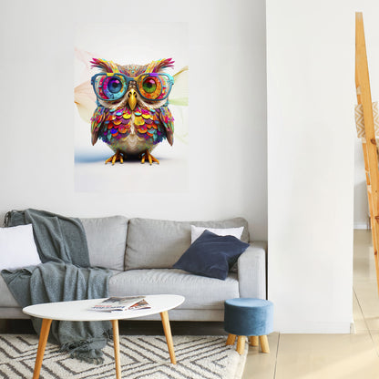 HOOT HOOT Poster verticale staccabile e attaccabile