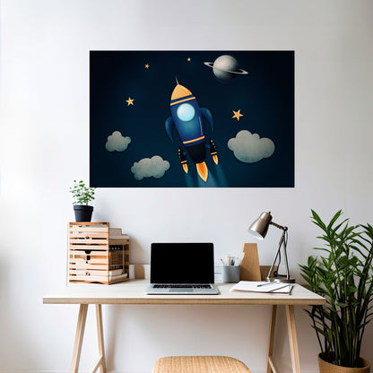 Poster orizzontale STELLAR SWING stacca e attacca