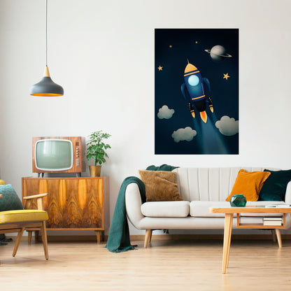 Poster verticale STELLAR SWING stacca e attacca